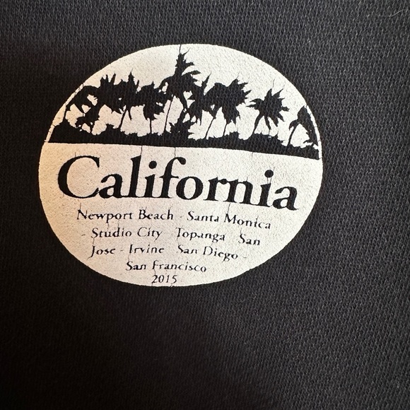 California Crop Crew Neck Sweatshirt - Picture 3 of 6